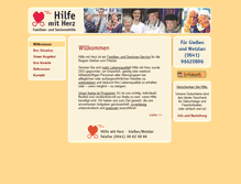 Tablet Screenshot of hilfe-mit-herz.de